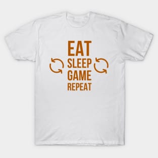 Eat sleep game repeat T-Shirt